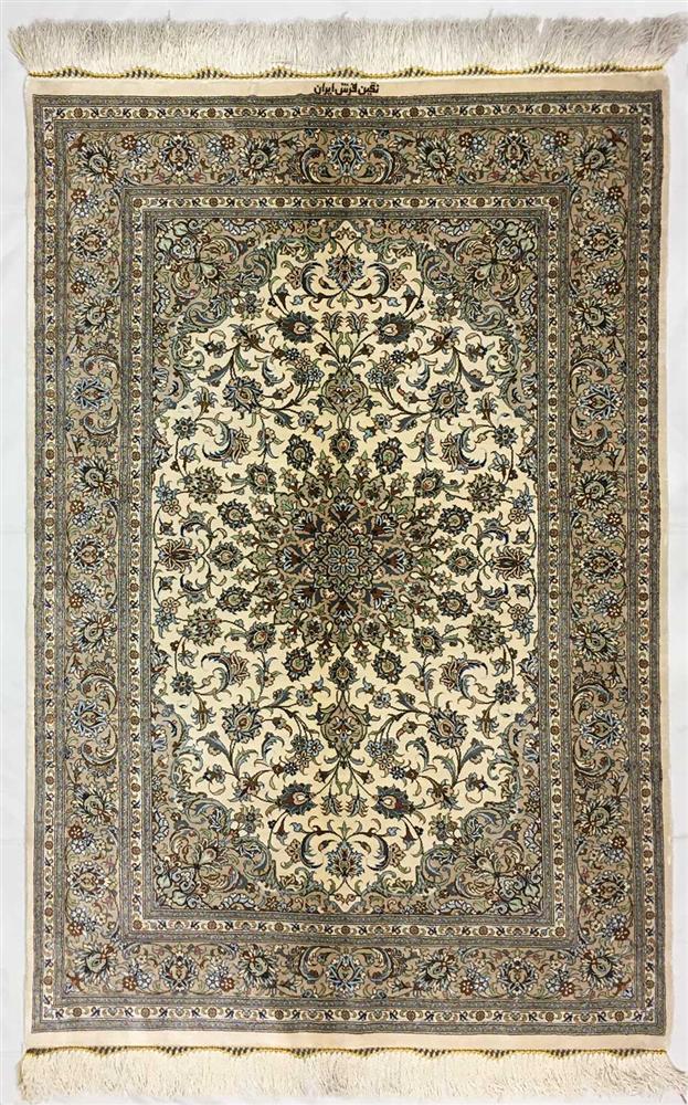 ?Kashan silk carpet
